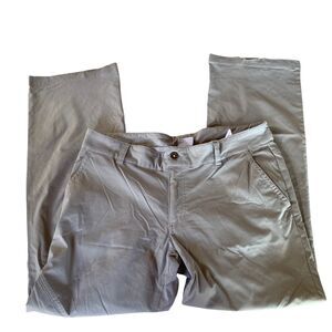 Columbia Gray Outdoor Fishing Pants Lightweight Nylon Blend Ladies 14 Reg